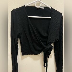 Reformation Petalo Top XL Black